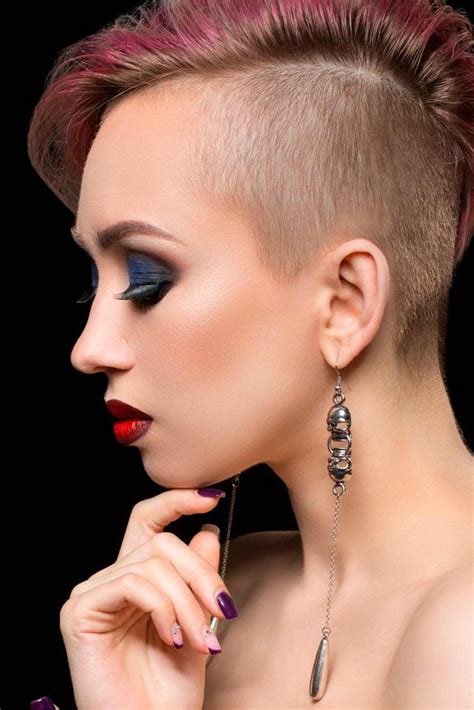 30 cute and rebellious half shaved head hairstyles for