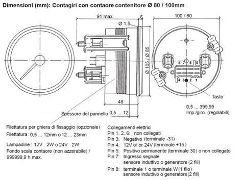 vdo rpm gauge wiring diagram vdo vdo     cockpit international   rpm electrical