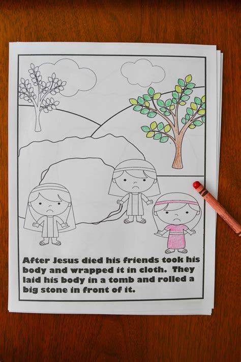 easter story coloring book mary martha mama