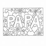 Verjaardag Papa Vaderdag Lieve Kleurplatenl sketch template