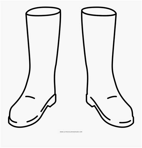 rain boots coloring page