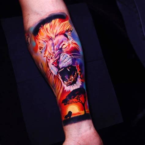 the one true king 🦁 tattoo by alexbruz king tattoos tattoos