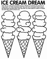 Coloring Ice Cream Dream sketch template