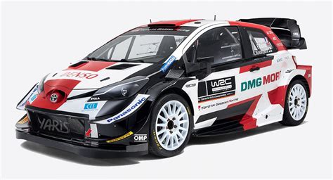 toyota unveils  yaris wrc race car   livery carscoops