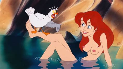Rule 34 Ariel Blue Eyes Breasts Disney Edit Female Human Legs