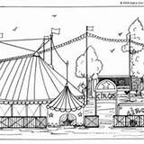 Coloring Trapeze Big Artists Pages Hellokids Circus Acrobat Balloons sketch template