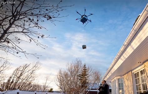 flytrex launches american drone delivery service  grand forks north dakota urban air