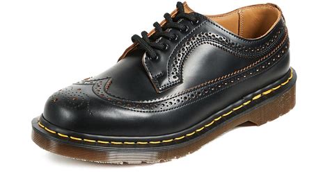dr martens leather made in england vintage 3989 brogue lace up in