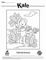 Kale Leafy Greens sketch template