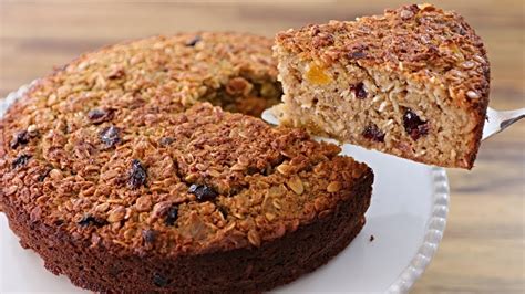 easy  healthy oatmeal cake recipe youtube