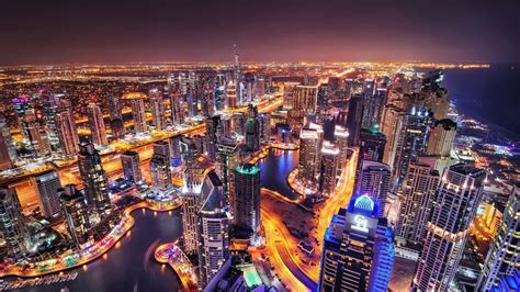 night lights  dubai wallpapers  images wallpapers pictures