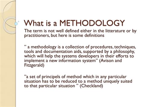 methodology