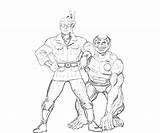 Beast Men Coloring Character Pages Another sketch template