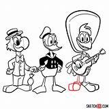 Caballeros Ducktales Sketchok sketch template