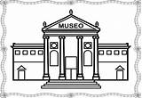 Museo Museos Actividades Dibujos Copia Ciudad Palabra sketch template