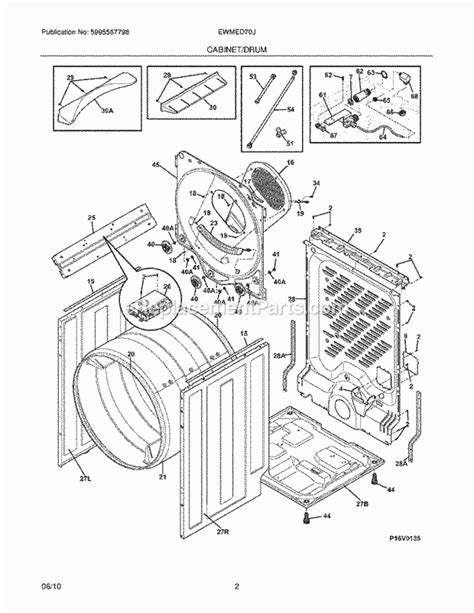 electrolux dryer parts diagram diagram