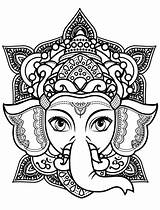 Ganesha Vector Lord Coloring Pages Transparent Wonder Kindpng sketch template