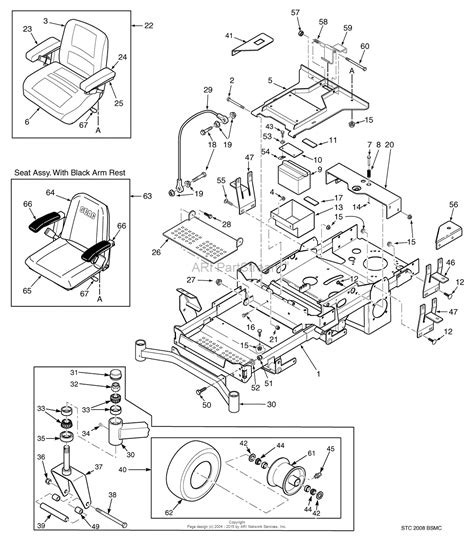 scag stcv bs sn   parts diagram  sheet metal components