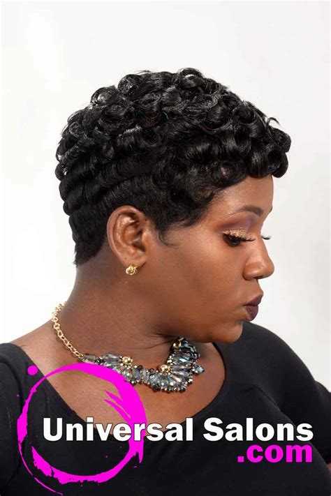 short pin curls hairstyle by octavia bonnette