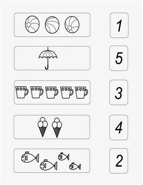 basic math numbers    worksheet  preschool kids dkidspage