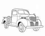 Coloring Cars Pages Truck sketch template