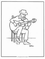 Guitar Coloring Pages Printable Playing Man Color Kids Liberal Coloringpagesbymradron Getdrawings Getcolorings sketch template