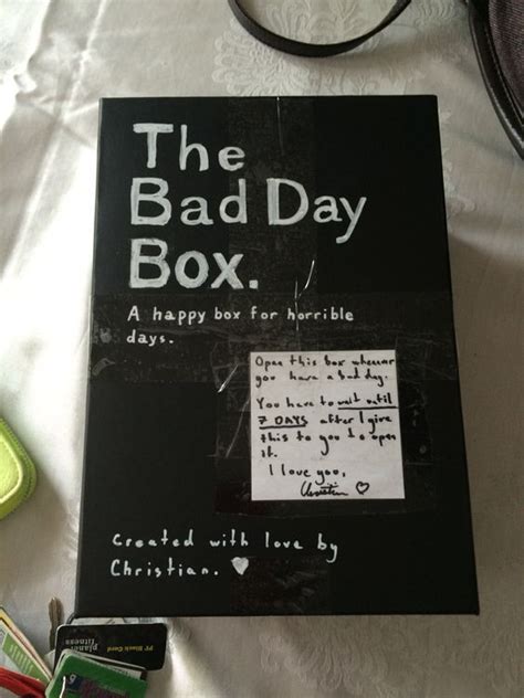 bad day box christmas gifts  boyfriend diy cute diy christmas gifts  boyfriend