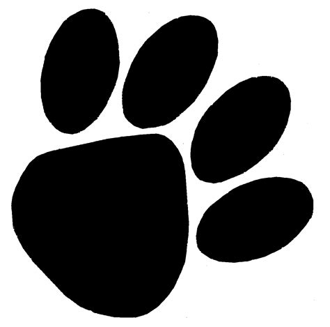 puppy paw print pictures clipart