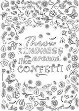 Confetti Designlooter Kindness Grown sketch template