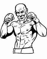 Boxeador Kolorowanka Bokserski Trening Boxer Printable Druku Descripción Wydrukuj Malowankę sketch template