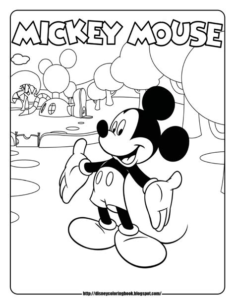 disney coloring pages  sheets  kids mickey mouse clubhouse