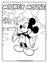 Mickey Mouse Coloring Disney Sheets Clubhouse Pages sketch template
