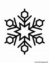 Coloring Silhouette Snowflake Pages Printable sketch template