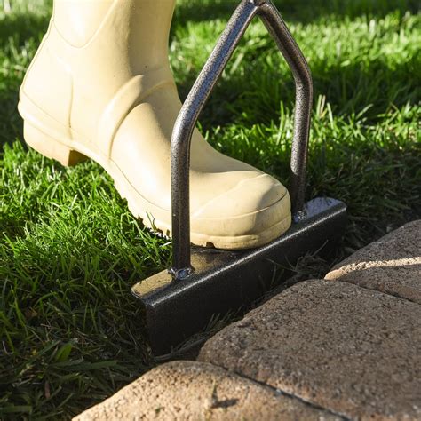 yard butler step edger manual steel lawn garden sidewalk grass long handled foot edging tool