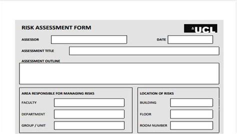 sample assessment form samples  ms word  excel