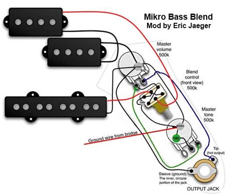bass guitar wiring diagram  pickups