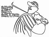 Baseball Coloring Pages Batter Documents Yescoloring Via sketch template