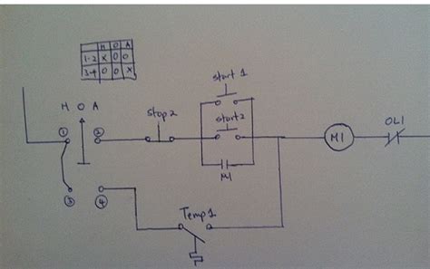 hand  auto selector switch wiring diagram wiring digital  schematic