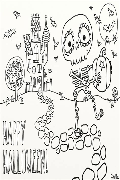 funny halloween coloring pages  print