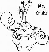 Coloring Mr Krabs Pages Spongebob Squarepants Kids Print Bob Animated Comments Pdf Krab Coloringhome sketch template