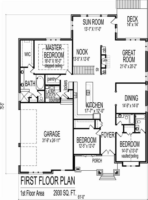 autocad house floor plan  floorplansclick