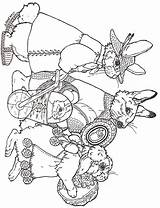 Easter Coloring Parade Egg Designs Pages Janbrett Brett Jan Sheets Eggs Kids Rabbit Colouring Book Open sketch template