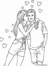 Coloring Pages Couple Print Color Kids sketch template