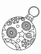 Coloring Christmas Ornament Pages Ornaments Tree Printable Light Lights Bulb Drawing Print Color Colouring Sheets Bulbs Decorations Snowy Xmas Templates sketch template