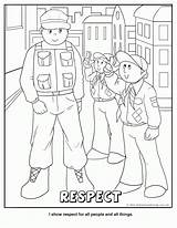 Respect Coloring Scout Cub Pages Printable Scouts Tiger Wolf Activity Clipart Makingfriends Honesty Logo Kids Boy Print Printables Scouting Coloringhome sketch template