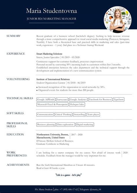 resume   work experience sample  students cvyou blog