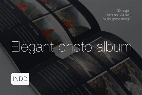 Elegant Photo Album Indesign Template By Luuqas Design Thehungryjpeg