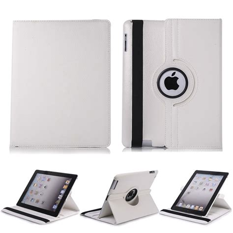 rotating flip leather folio smart stand cover case  apple ipad mini    air ebay