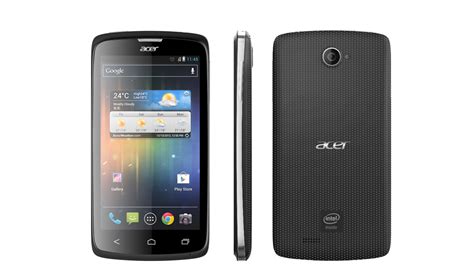 acer launches  phone  asia running intels  mobile chip