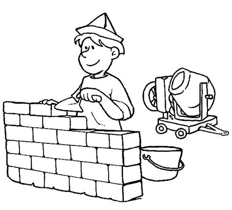 people  jobs coloring pages  kids